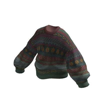 Oversized Knitted Granpa Sweater Hippie