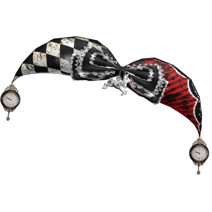 part time jester  ҂ red clock jester hat