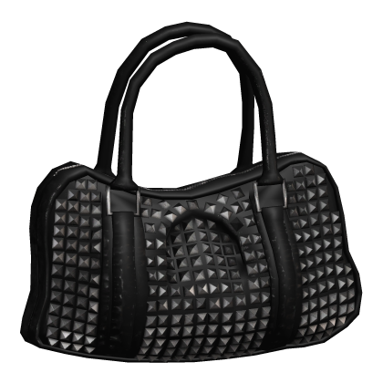 Black Studded Vintage Duffel Bag thumbnail