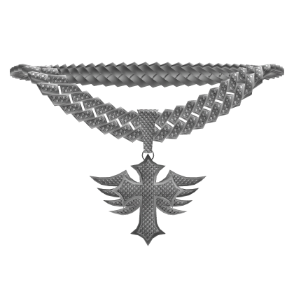 Iced Out Winged Cross Chain Roblox item