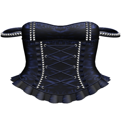 Blue Studded Corset Dress