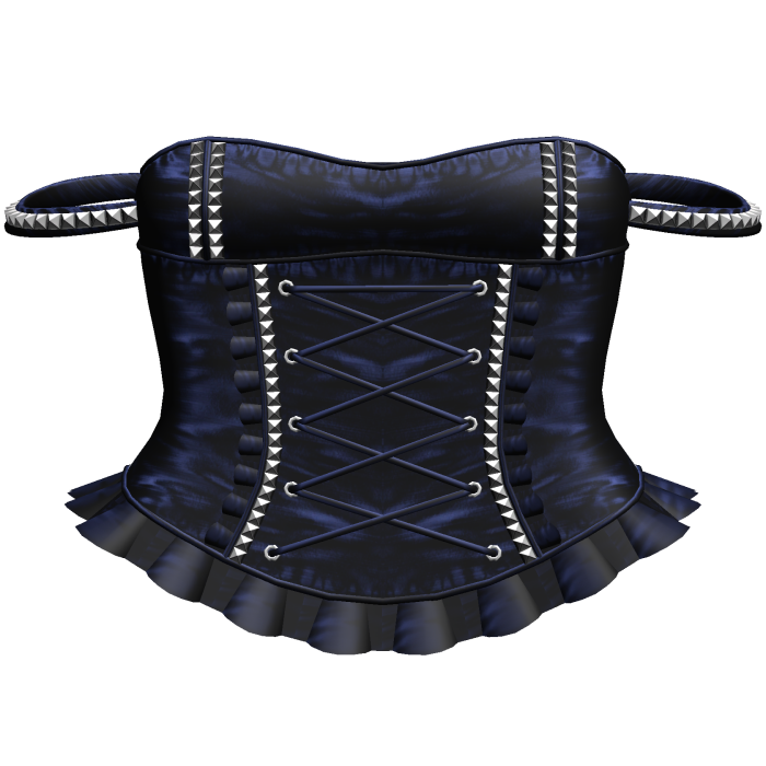 Blue Studded Corset Dress