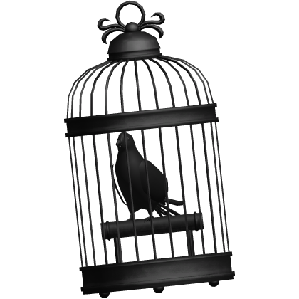 Bird Cage w Raven (waist) - Black