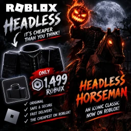 [🎃]Headless and Korblox!!! for 128 robux icon