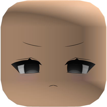 Angry Chibi Face (White) Roblox item