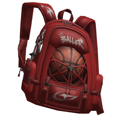 Red Basketball Backpack Bag Single Strap [1.0]