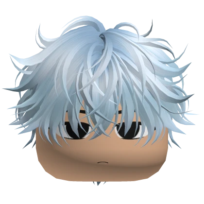 Cute Anime Boy w Fluffy Hair (Sky Blue) | Roblox Item - Rolimon's