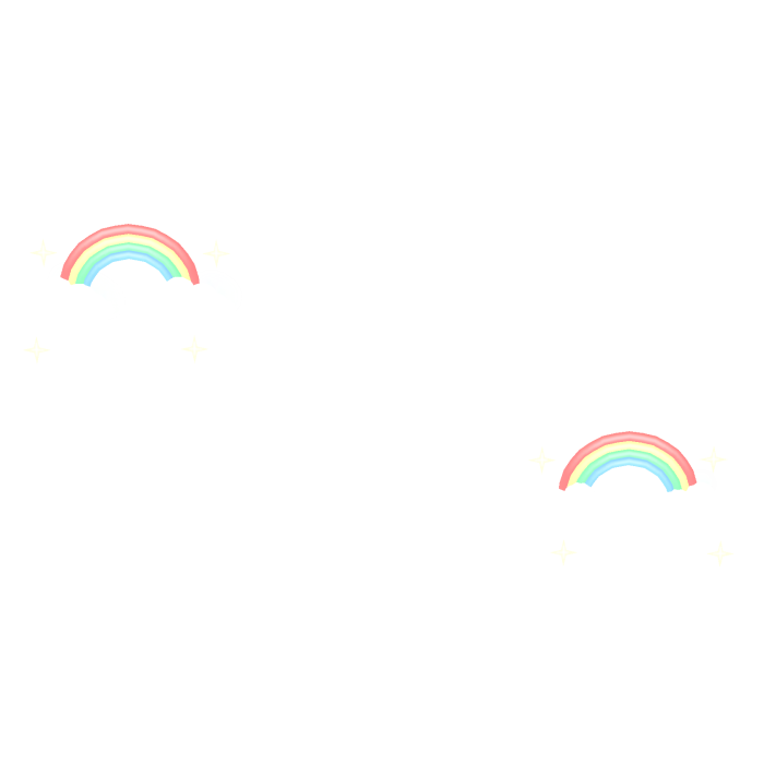 (EMISSIVE) kawaii glowing rainbow filter 