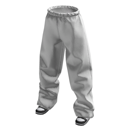 White Sweatpants with Sneakers