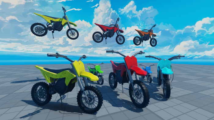  Stylized Roblox Cartoony Bikes Assets Pack preview 3