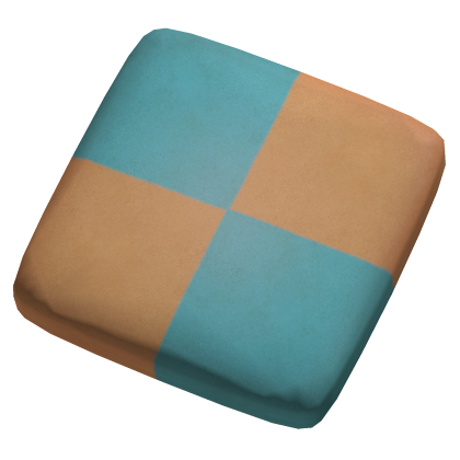 1.0 Blue Checkerboard Cookie