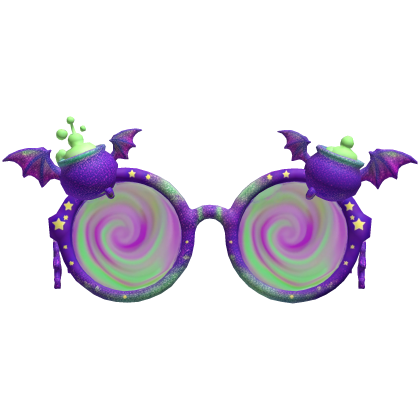 Halloween Purple Witch Glasses Roblox item