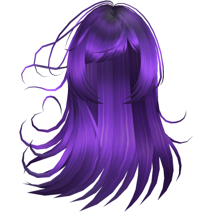 Purple Long Layered Wispy Windy Hair Roblox item