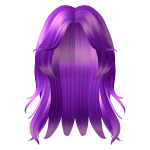 Purple Wispy Popular Middle Part 
