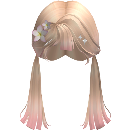 ꒰ ♡ ꒱ Sunkissed Side Bangs Twin Tails