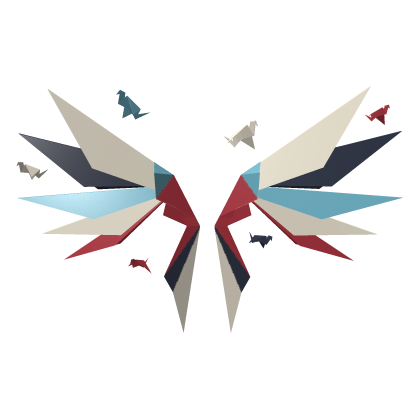 Origami wings