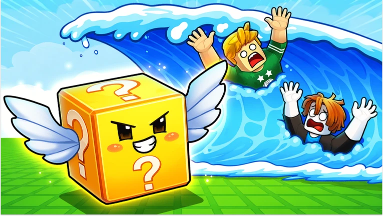 Tsunami Escape For Lucky Blocks 위키: 육성, 밈·개그 게임 | Roblox