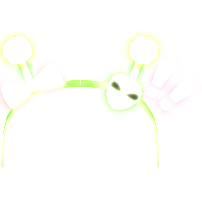 emissive glowing kawaii alien headband