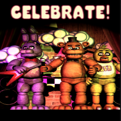 Celebrate! fnaf poster Roblox decal