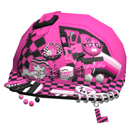 Scene Hot Pink Decora Rave Cap