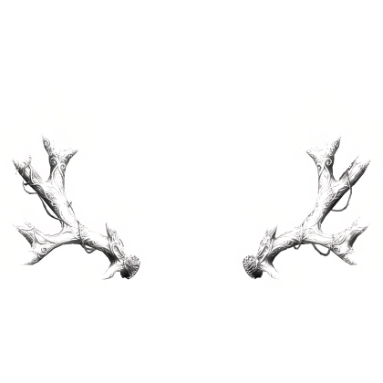 Glowing Elven Antlers - Emissive White