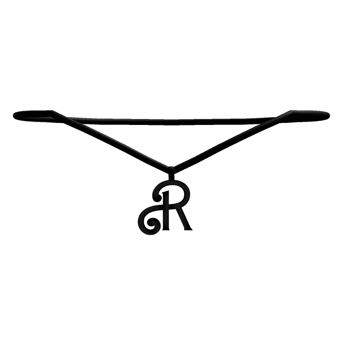꒰1.0꒱ BB initial necklace: R