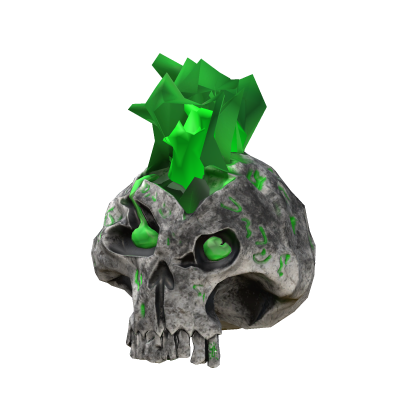 Fire Green Skull - Right  Roblox item