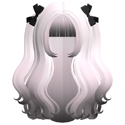 pink ombre lovely kawaii long hair w pigtails Roblox item