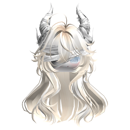 Horned Anime Demon Wolfcut (Beige)