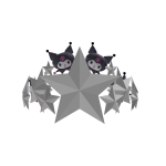 Kuromi Silver Star Crown