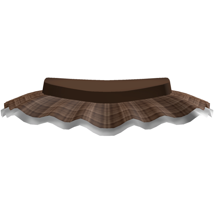 cute brown plaid mini skirt tutu ♡
