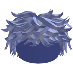 Blue Messy Hair