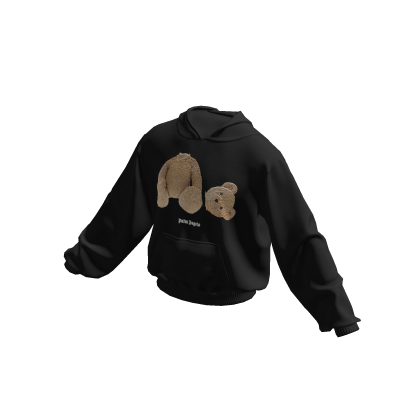 Palm Angels Teddy Bear Black Hoodie