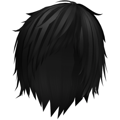 black long messy emo vkei hair 43. Roblox item