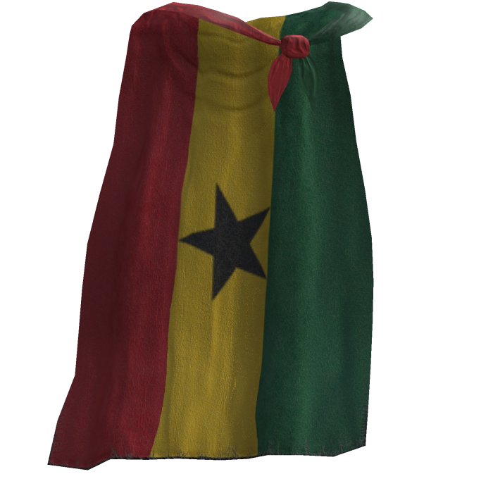 Ghana Flag Cape