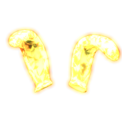 Animated Glowing Bunny Ears - Gold Yellow
