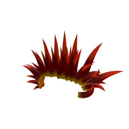 Fiery Fade Punk Mohawk w Horns