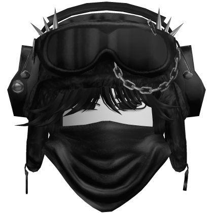 Emo Vkei Boy w Ushanka + Bandana Black