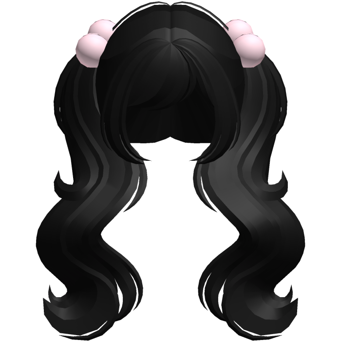 ♡ adorable huge princess pigtails (black)