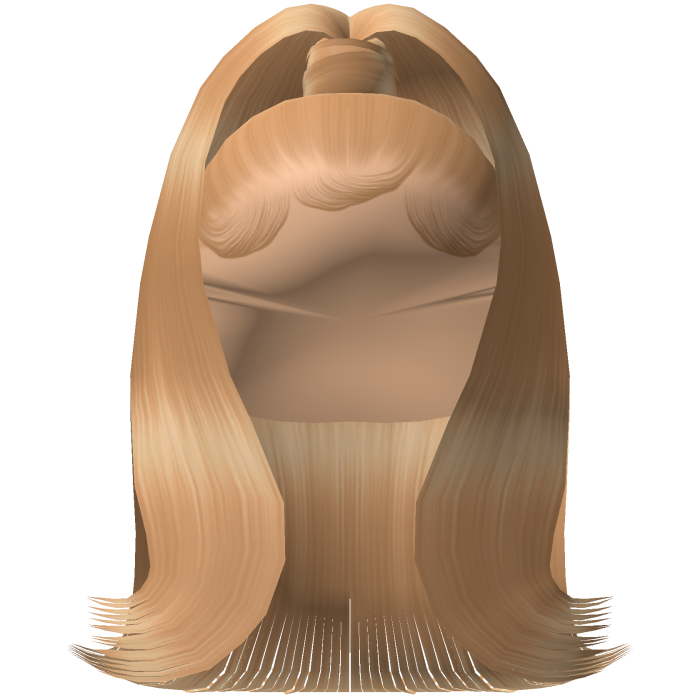 Sleek Flipped Out Ponytail w/ Edges (Blonde)