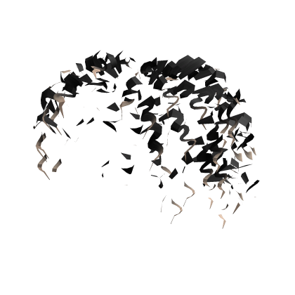 Low Fade Curly Black/Blonde Hair 2/2 Roblox item