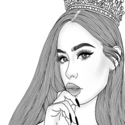 Outline Girl Roblox decal