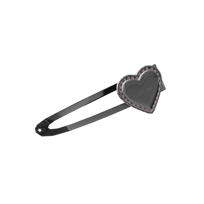 Silver Heart Hair Clip Roblox item