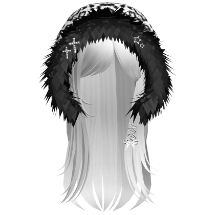 White Snow Leopard Hood Girl White