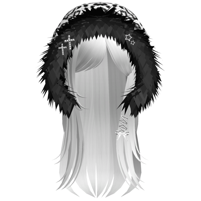 White Snow Leopard Hood Girl White