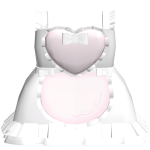 ♡ FREE : kawaii white + pink valentines maid dress