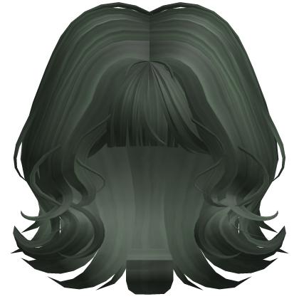 Short Wavy Layered Bob (Dark Green)