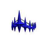 Purple Crystalized Crown