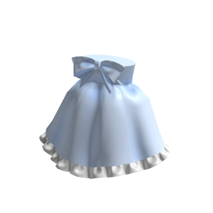 Bow Doll Dress- Blue