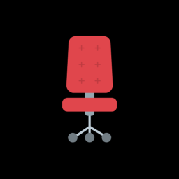 a room with a chair
